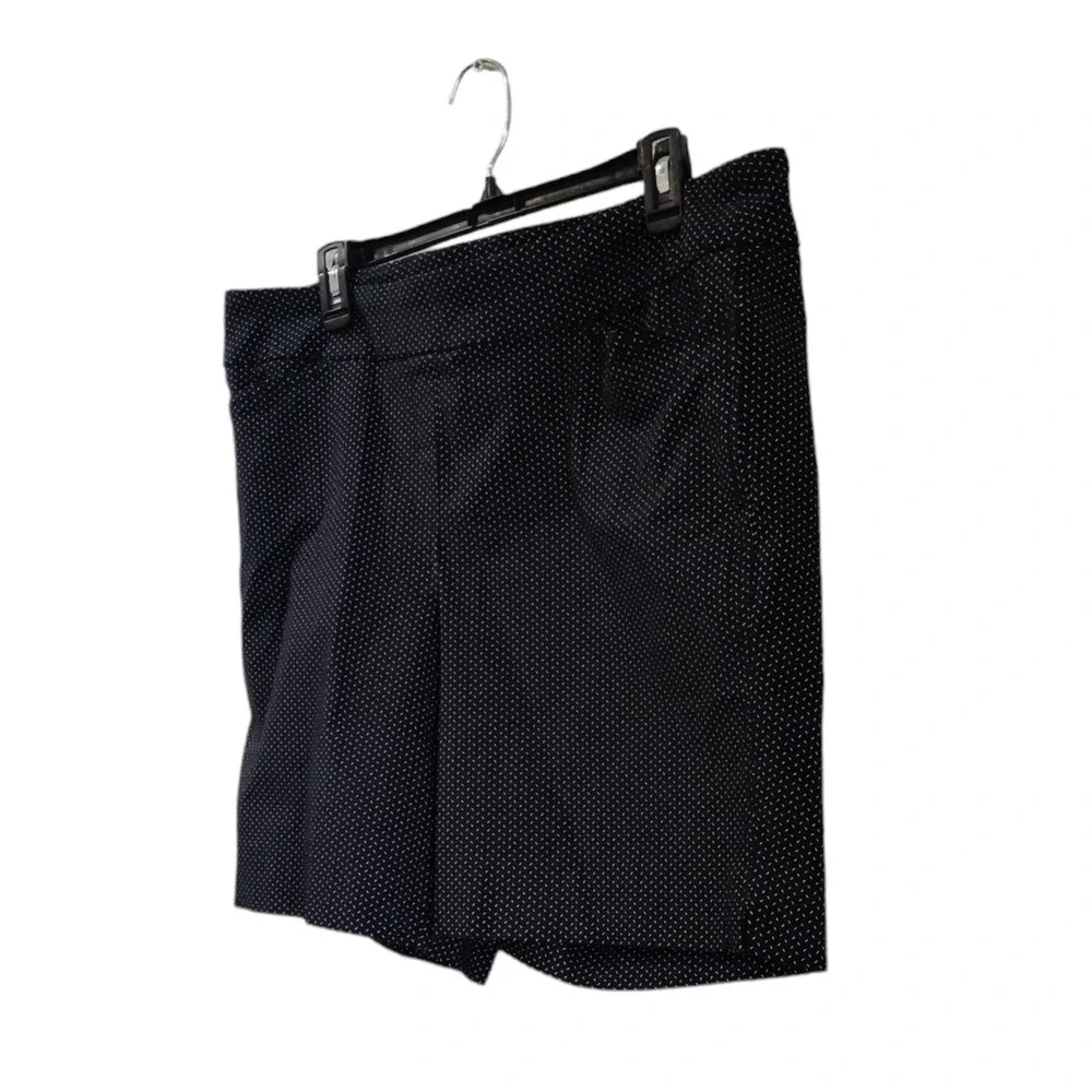 Hilary Radley Black/White Women's Pull-on Shorts Size XXL #1340 - Picture 3 of 5